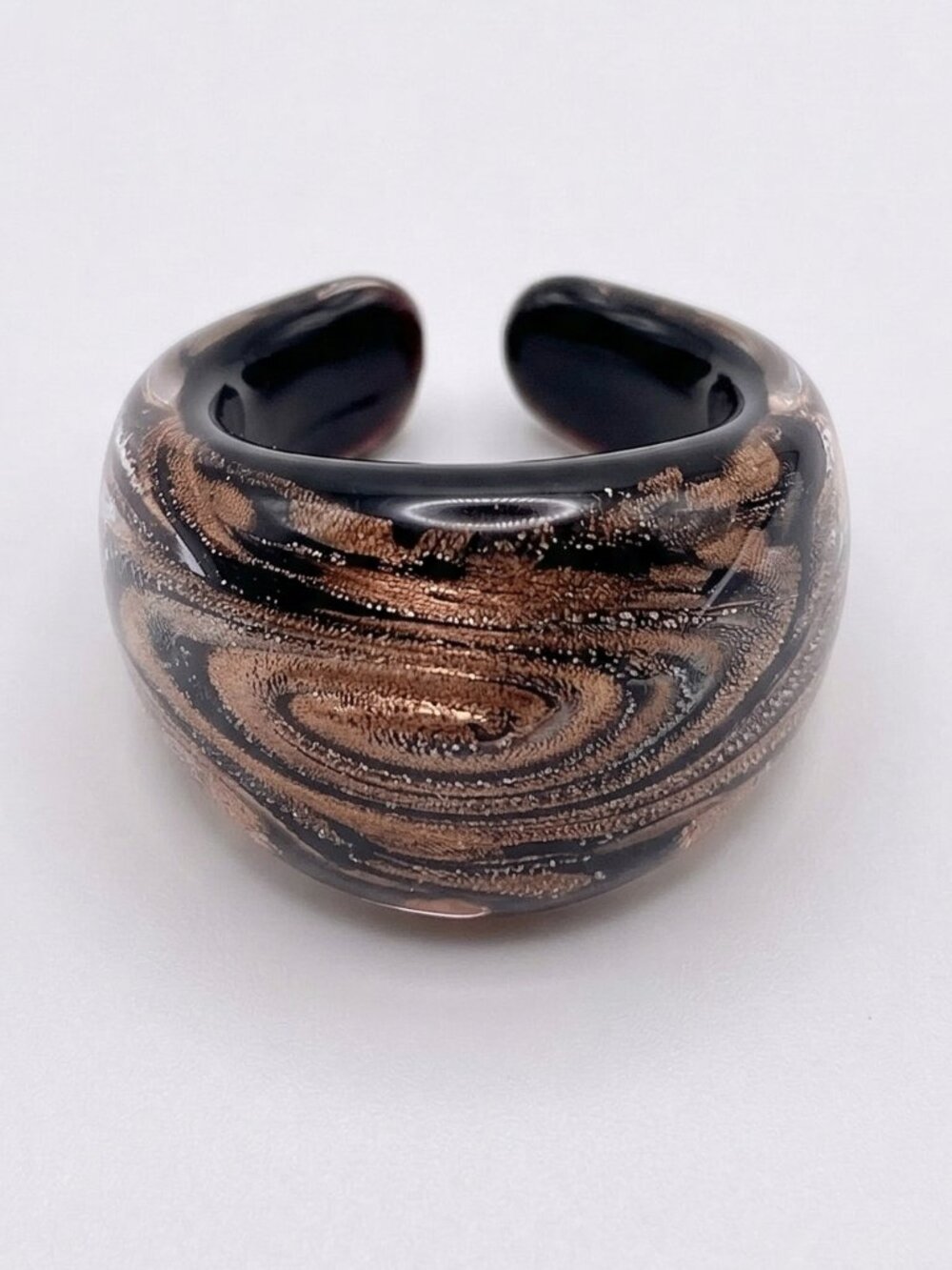 Italian Murano Glass 'Vortex' Ring